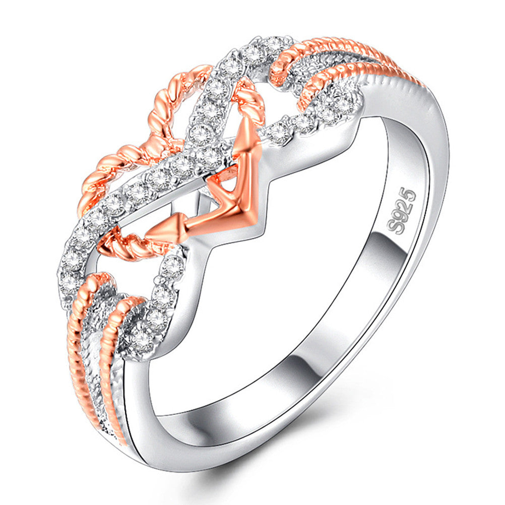 Heart Crystal Ring for Women