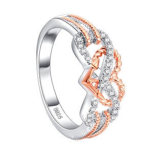 Heart Crystal Ring for Women